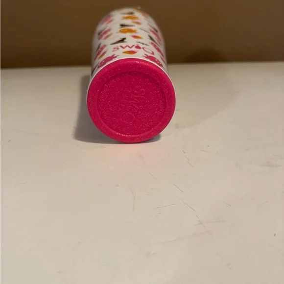 White and Pink Party Tumbler with Festive Design - Picture 3 of 4